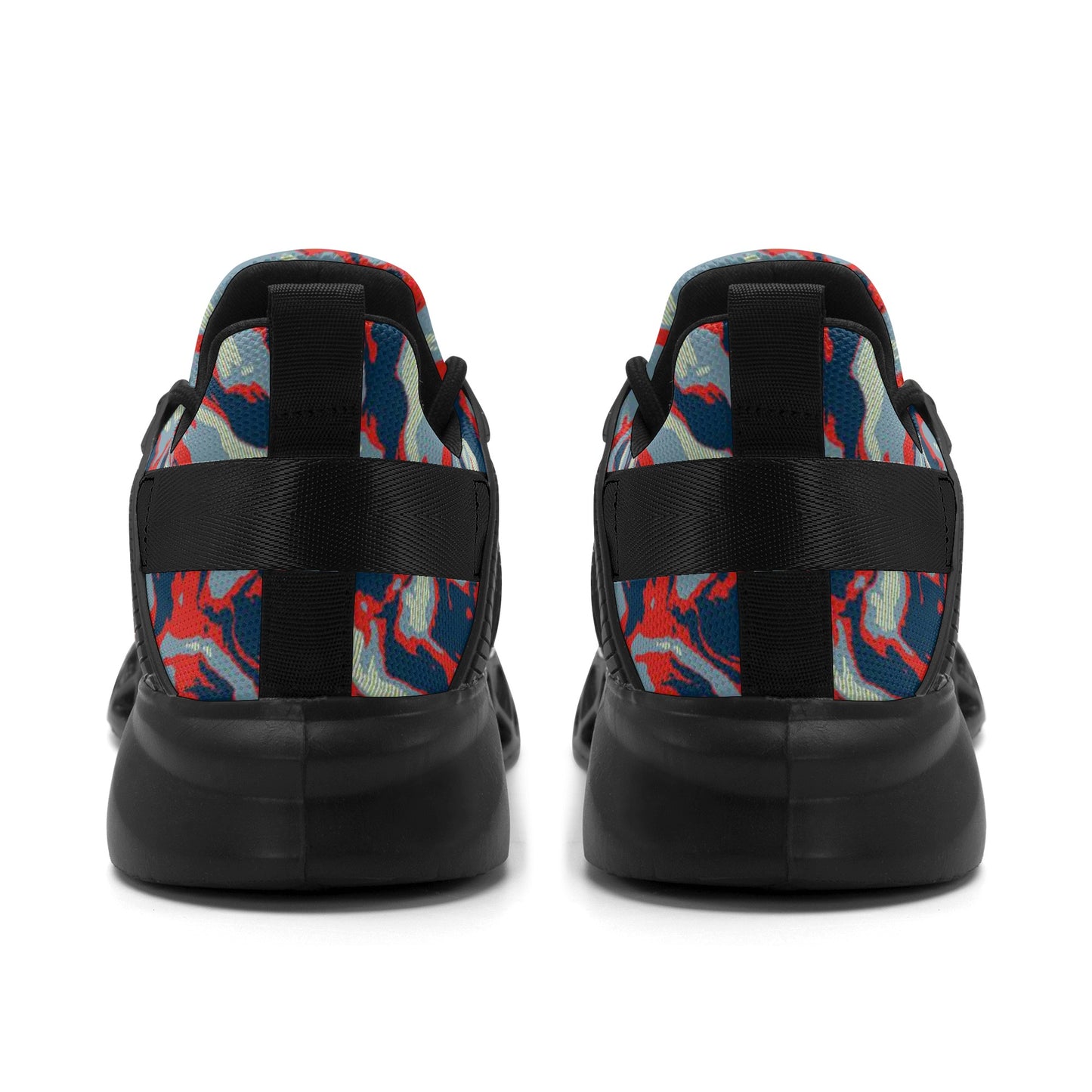 Mens New Elastic Sport Sneakers - Canvas Graffitti