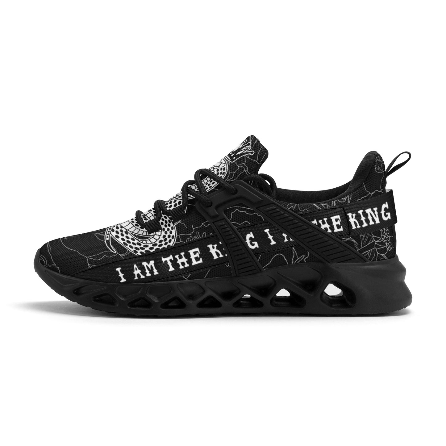 Mens New Elastic Sport Sneakers - Canvas Graffitti