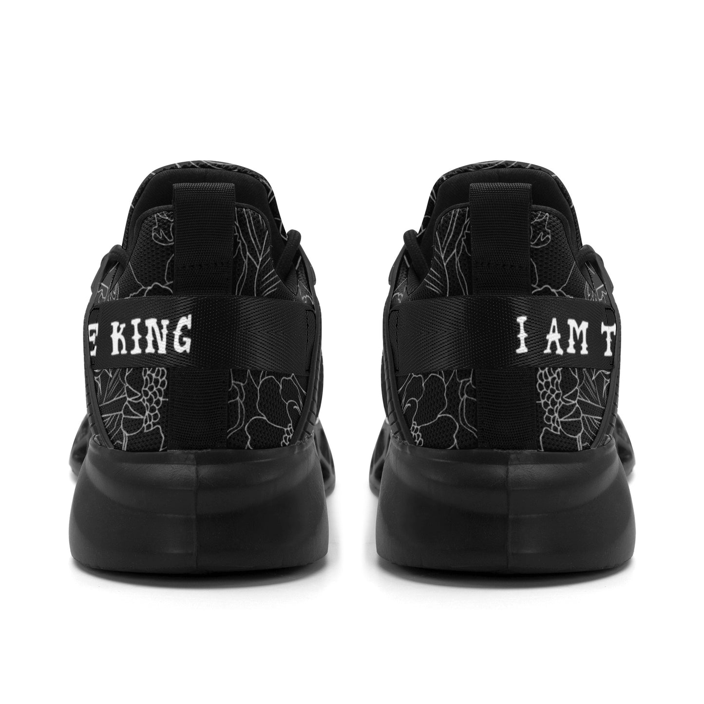 Mens New Elastic Sport Sneakers - Canvas Graffitti