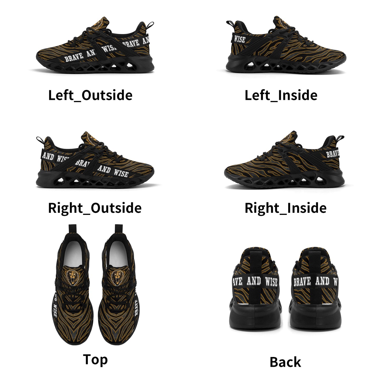 Mens New Elastic Sport Sneakers - Canvas Graffitti