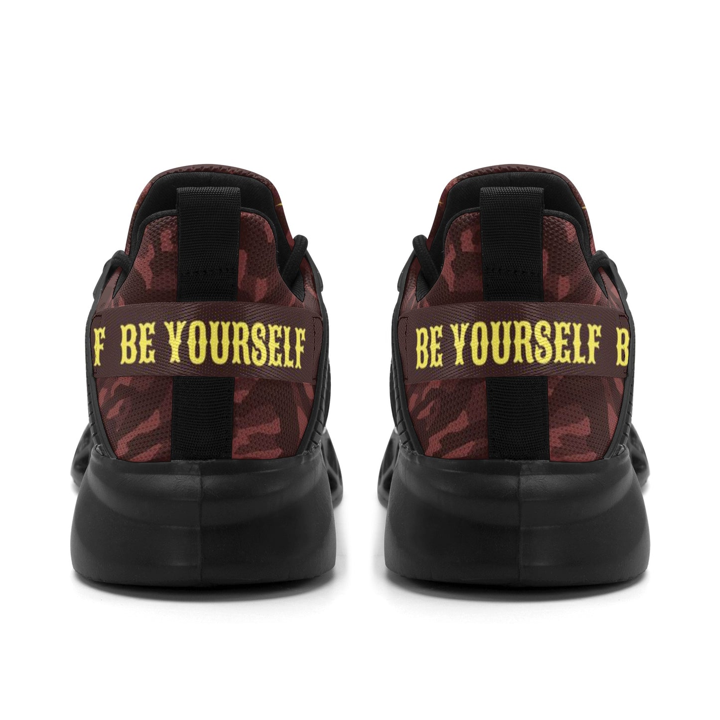 Mens New Elastic Sport Sneakers - Canvas Graffitti