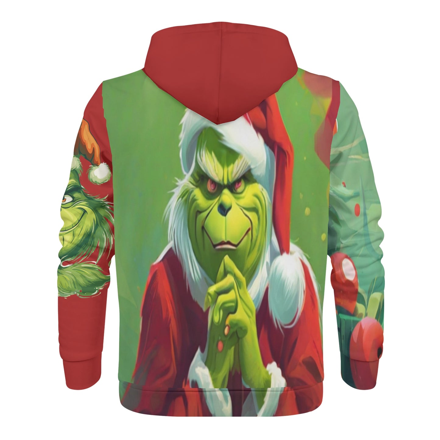 Grinch All Over Print Classic Zip Hoodie* Made from high-quality polyester material, ensuring durability and comfort for daily wear.* Hoodie drawstring and kangaroo pocket keep out rain and wind gusts. * 2Canvas GraffittiPrint Classic Zip Hoodie