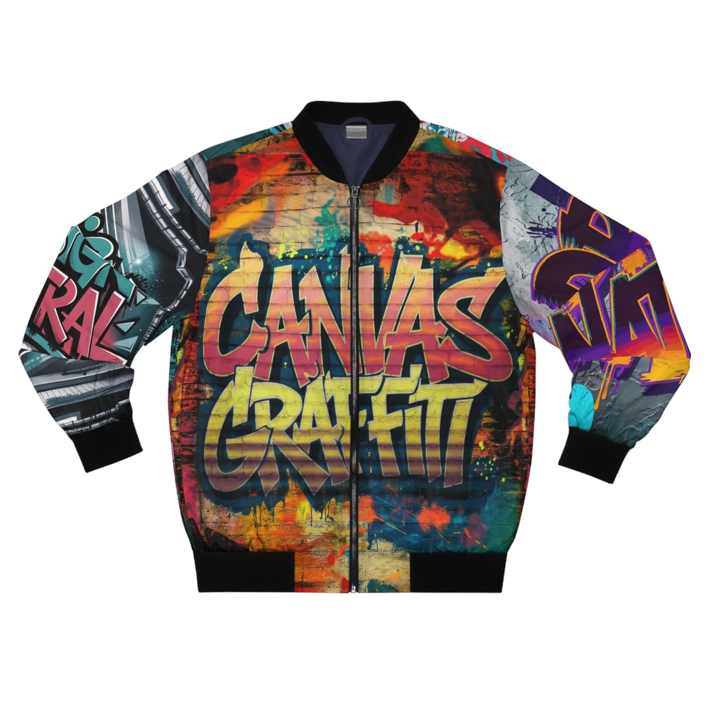Men's Bomber Jacket (black)#2 Printify