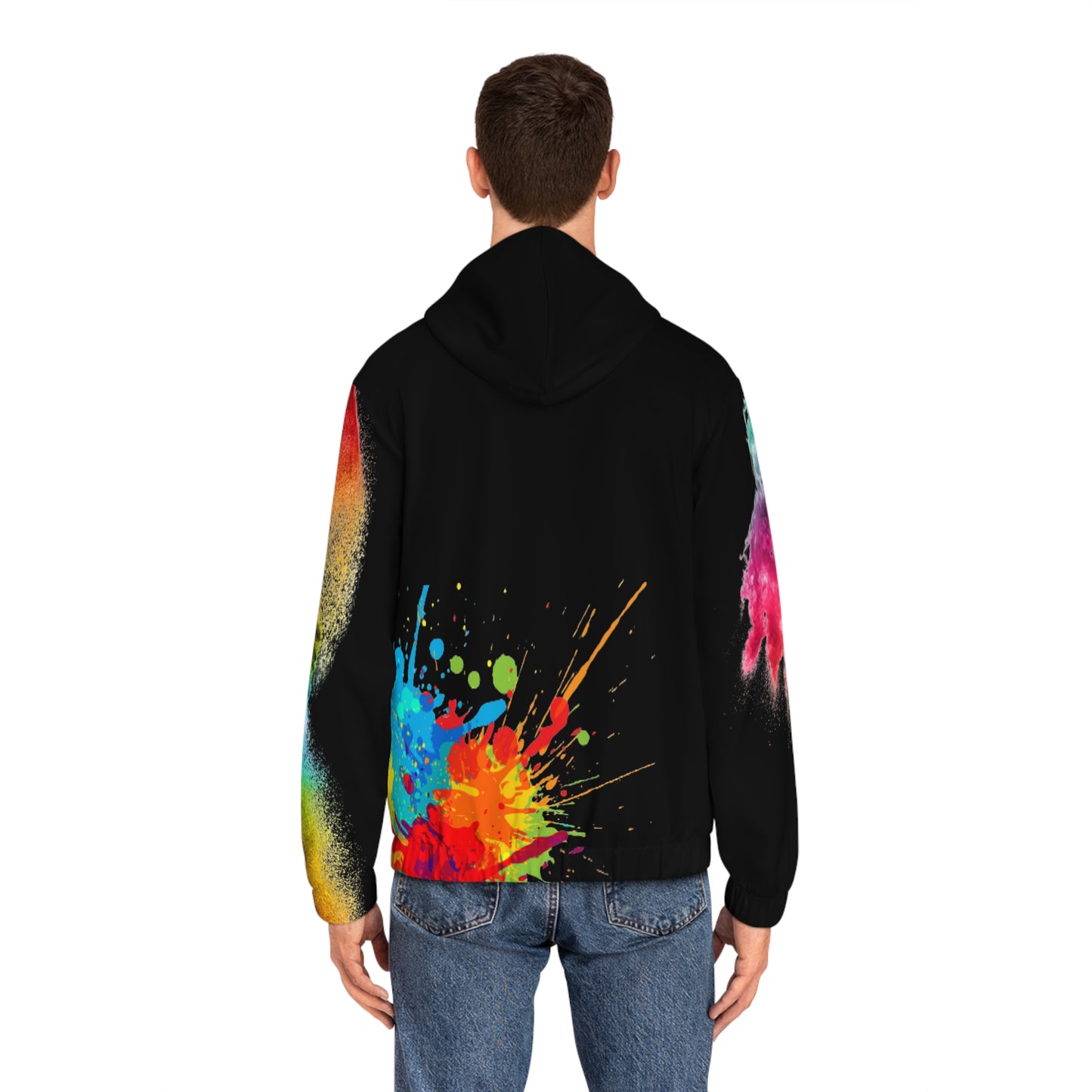 Men's Full-Zip Hoodie (black) Printify