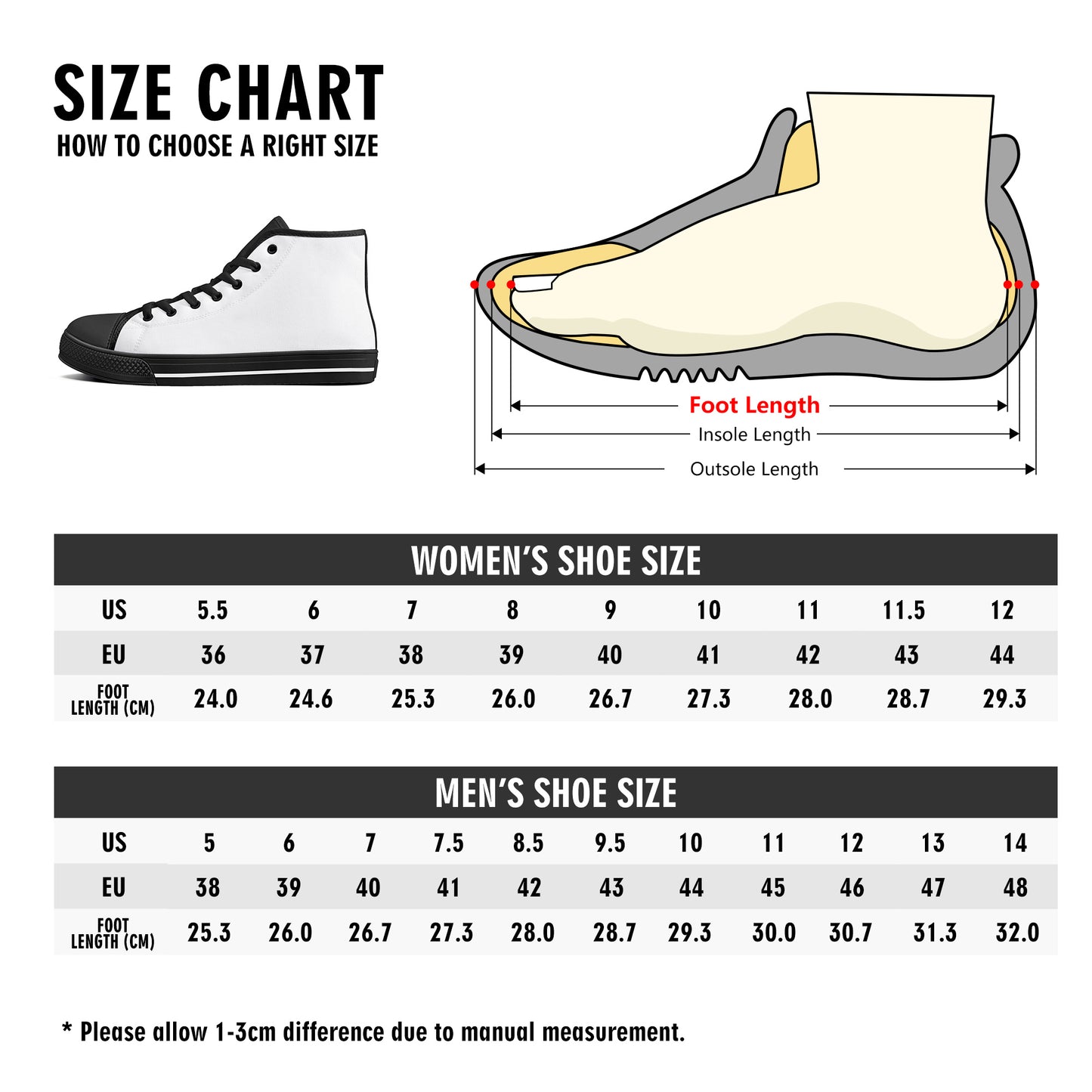 Mens High Top Canvas Shoes popcustoms
