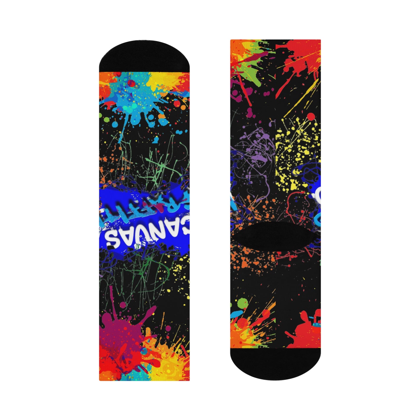 Cushioned Crew Socks (black) Printify