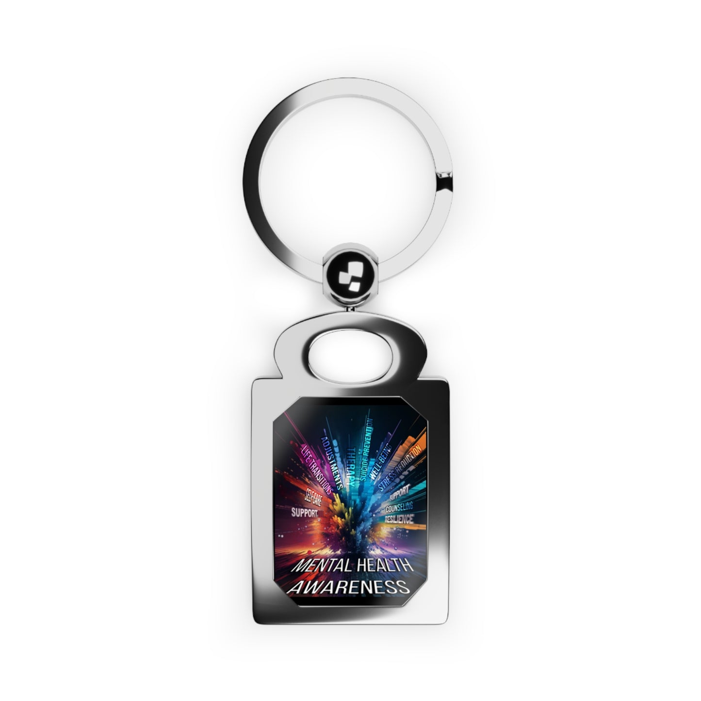 mental health explosion key ring Printify
