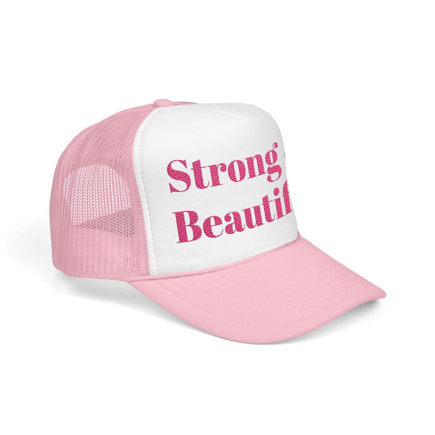 Breast Cancer Trucker Hat (Embroidery).