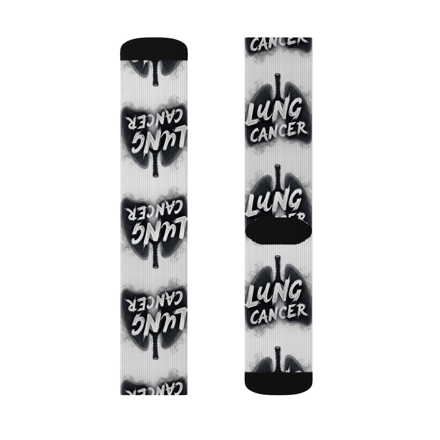 lung cancer awareness Sublimation Socks Printify