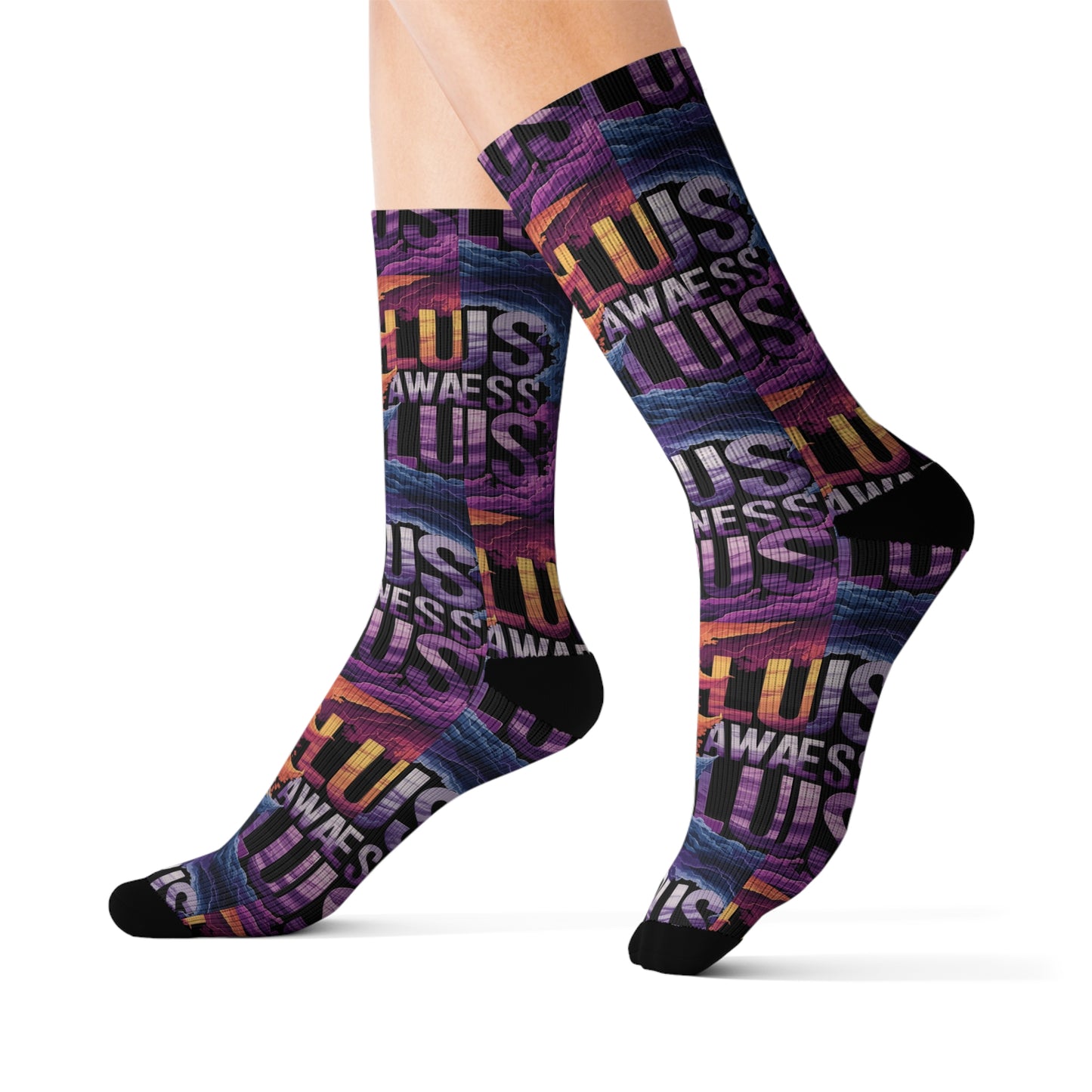 LUPUS Sublimation Socks Printify