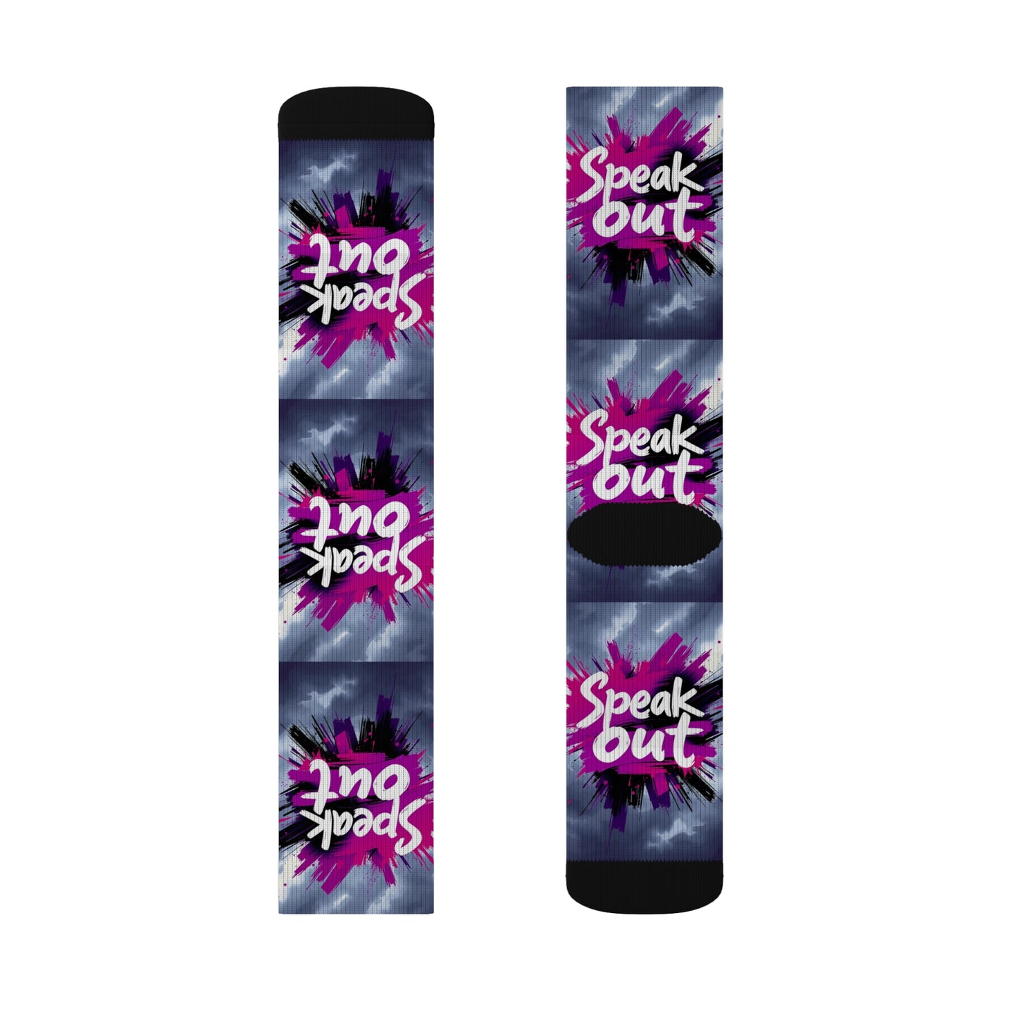 domestic violence Socks Printify