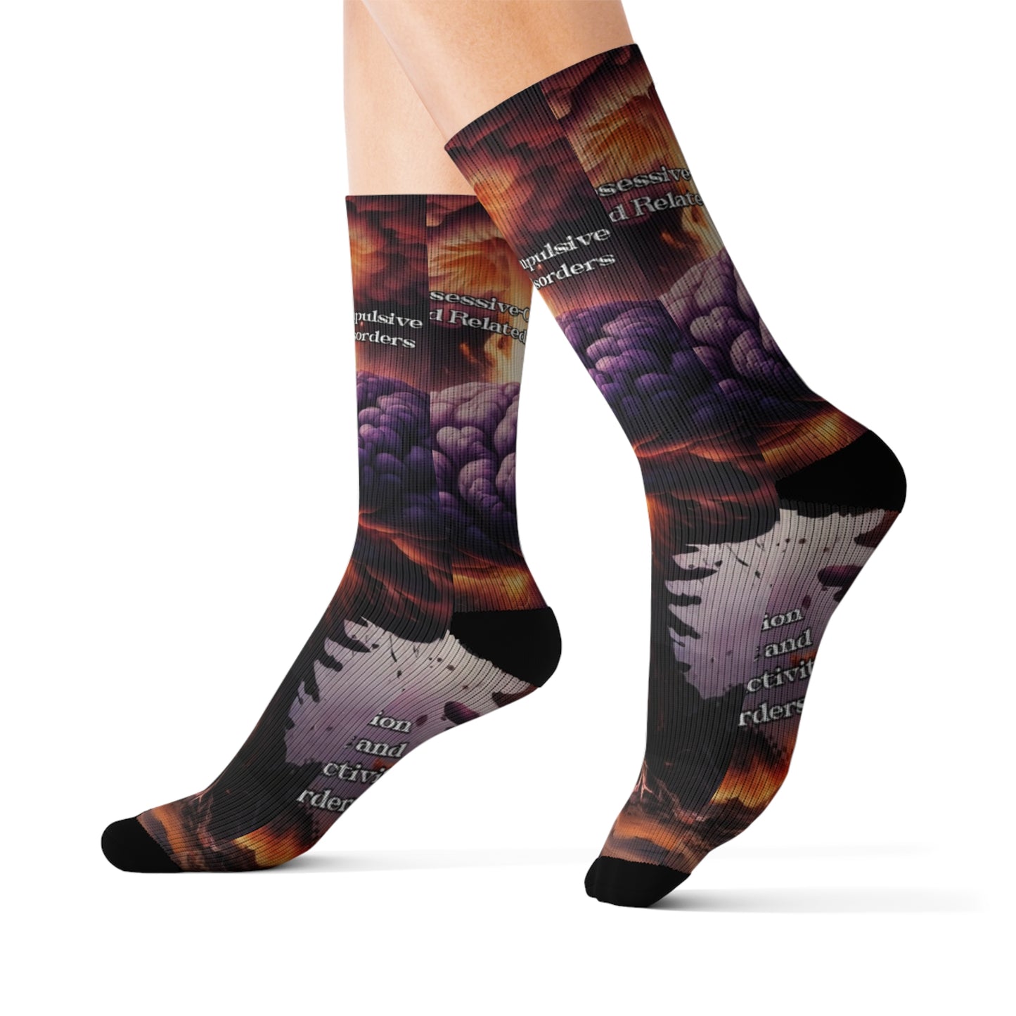 mental health Sublimation Socks Printify