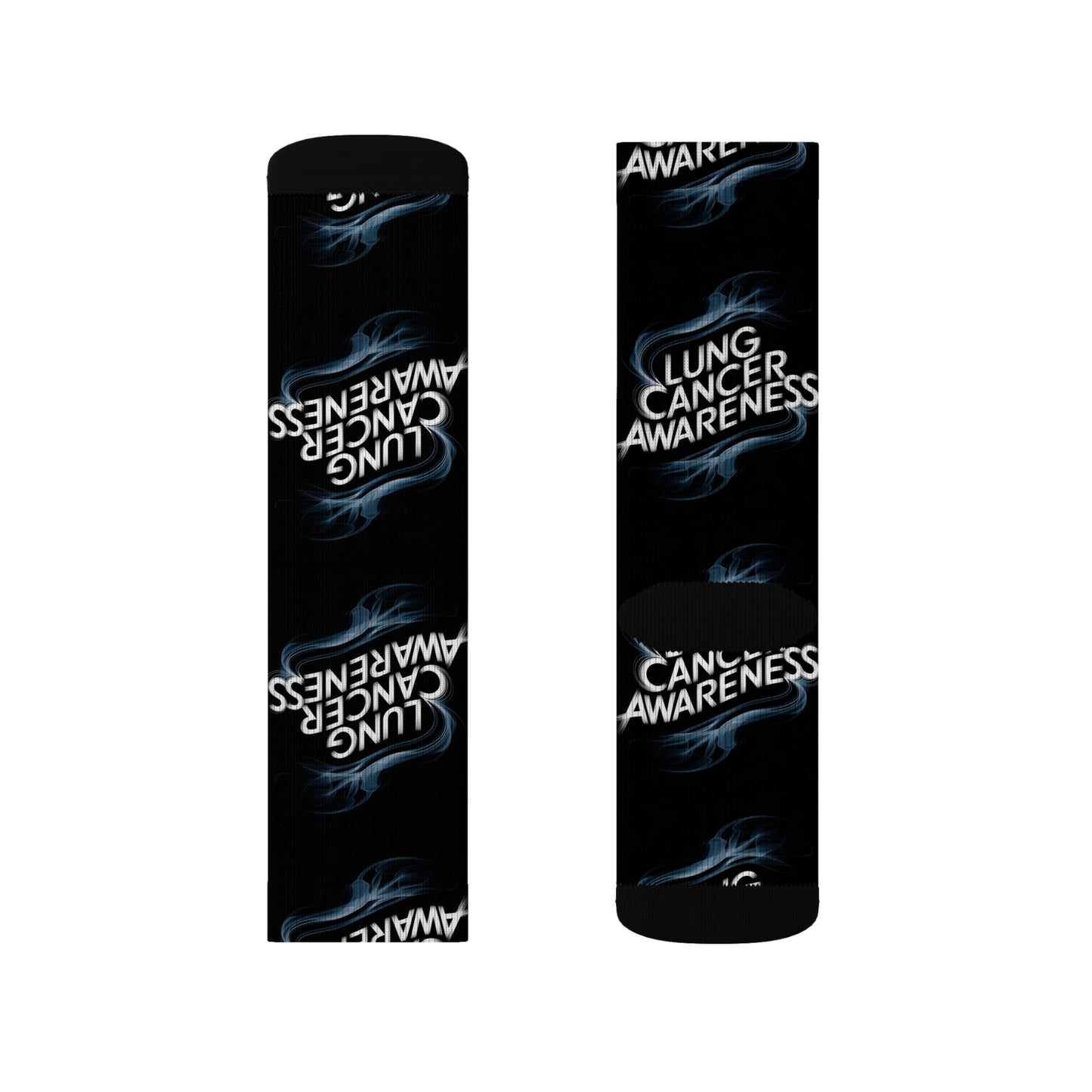 lung cancer awareness #2 Sublimation Socks Printify
