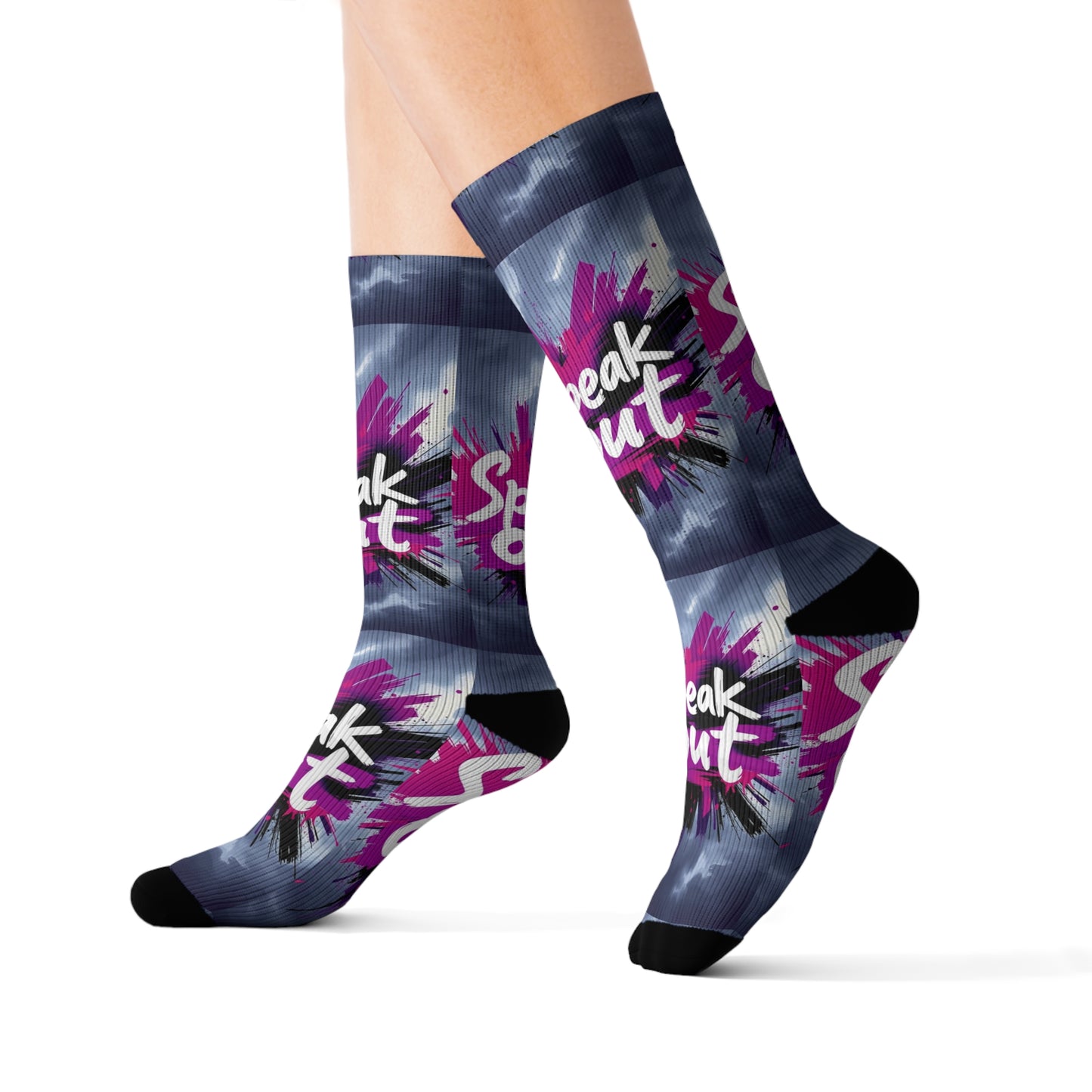domestic violence Socks Printify
