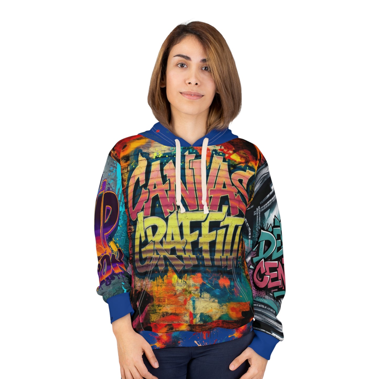 Canvas Graffitti Pullover Hoodie #2 Printify