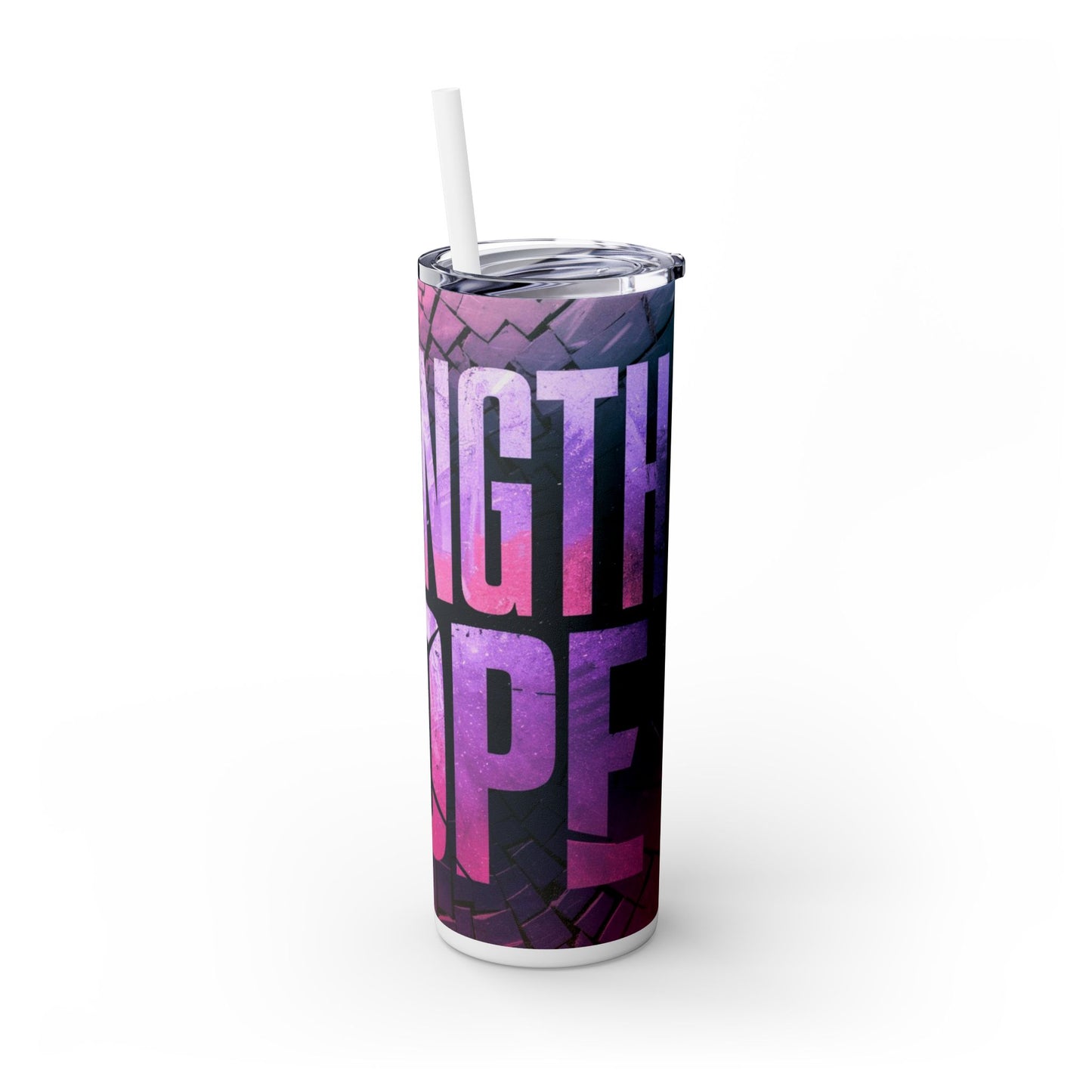 strength & hope Tumbler with Straw, 20oz Printify