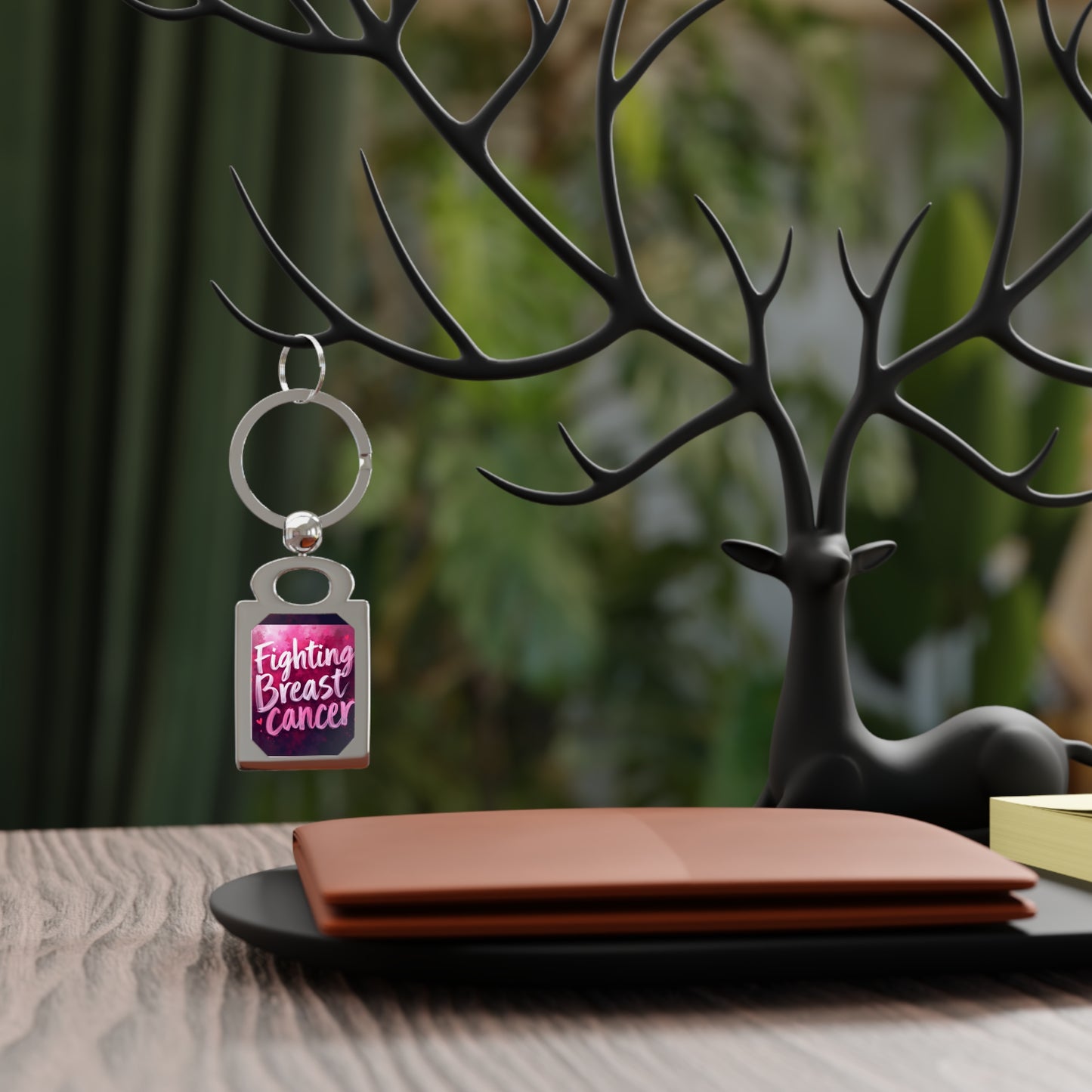 breast cancer key ring Printify