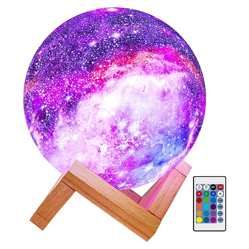Galaxy Lamp Canvas Graffitti