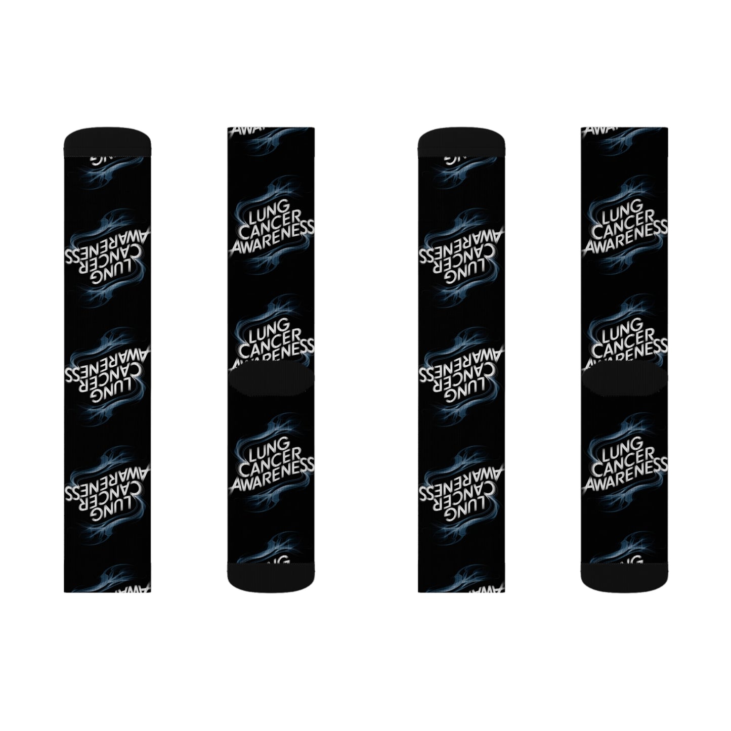 lung cancer awareness #2 Sublimation Socks Printify