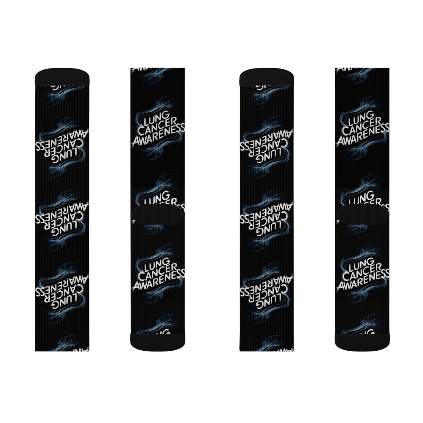 lung cancer awareness #2 Sublimation Socks Printify