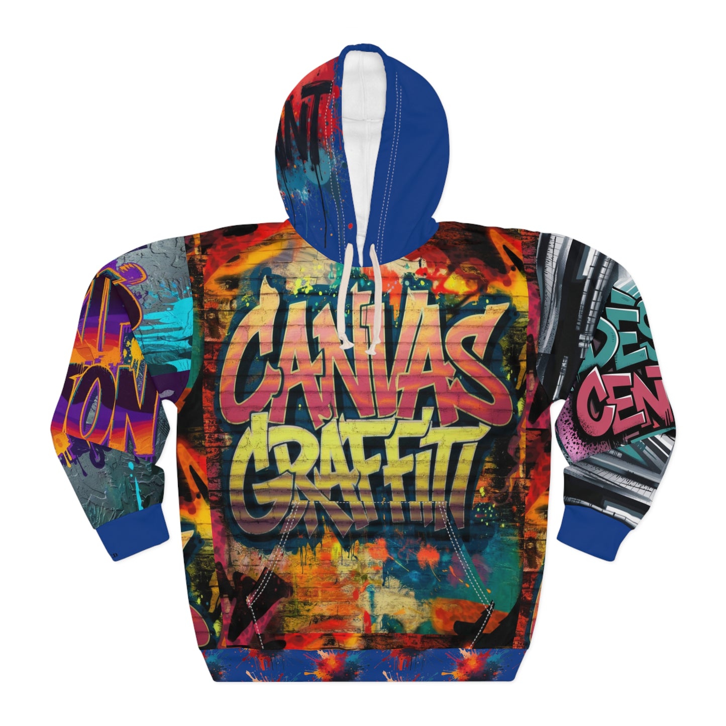 Canvas Graffitti Pullover Hoodie #2 Printify