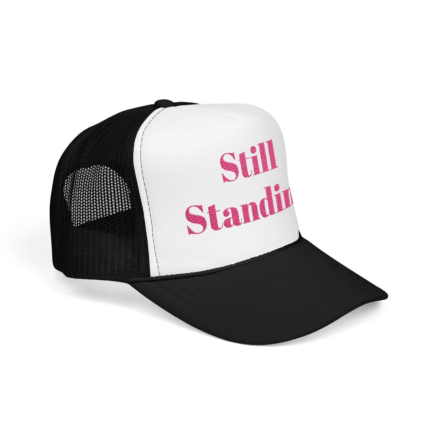 Breast Cancer Trucker Hat (Embroidery)(Standing).