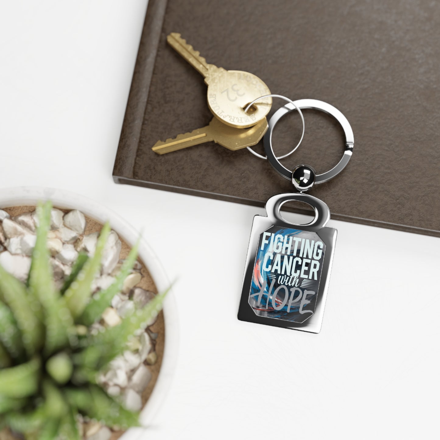 fighting cancer Keyring Printify