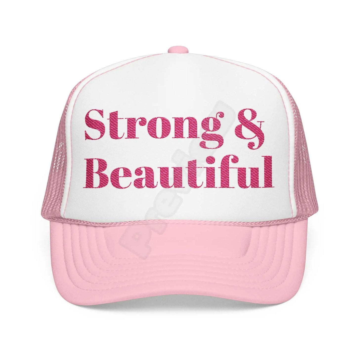 Breast Cancer Trucker Hat (Embroidery).