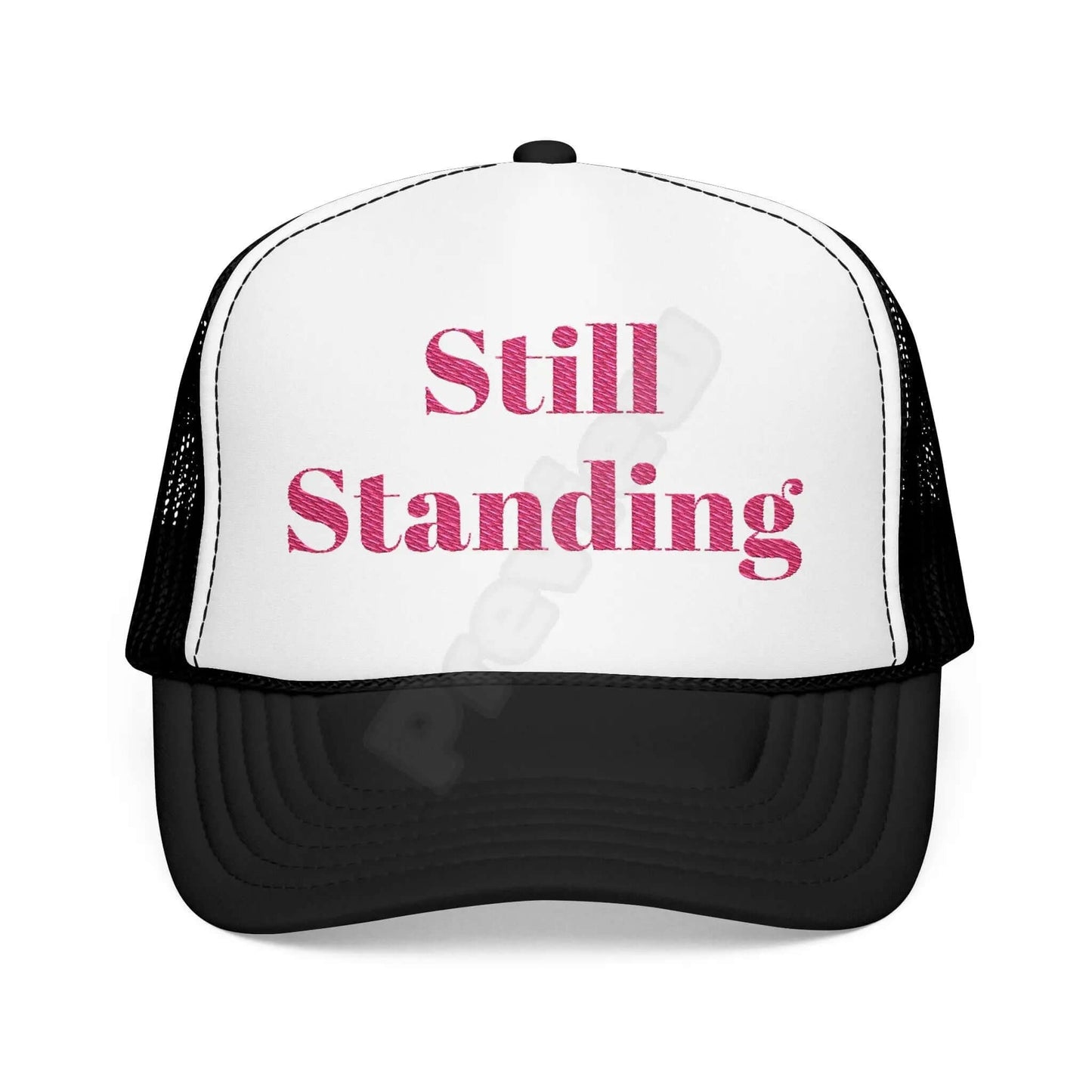 Breast Cancer Trucker Hat (Embroidery)(Standing).