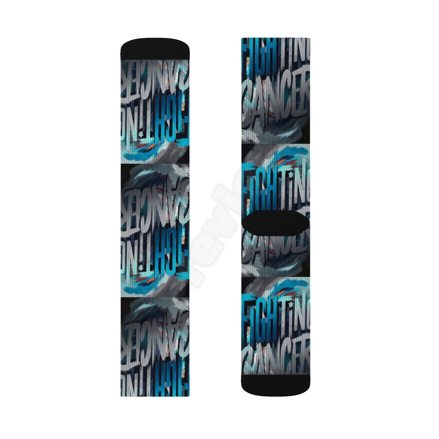 Cancer Sublimation Socks.