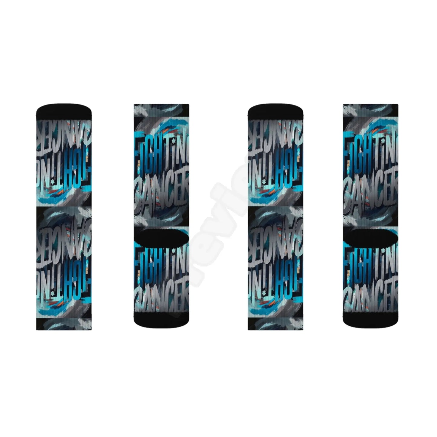 Cancer Sublimation Socks.