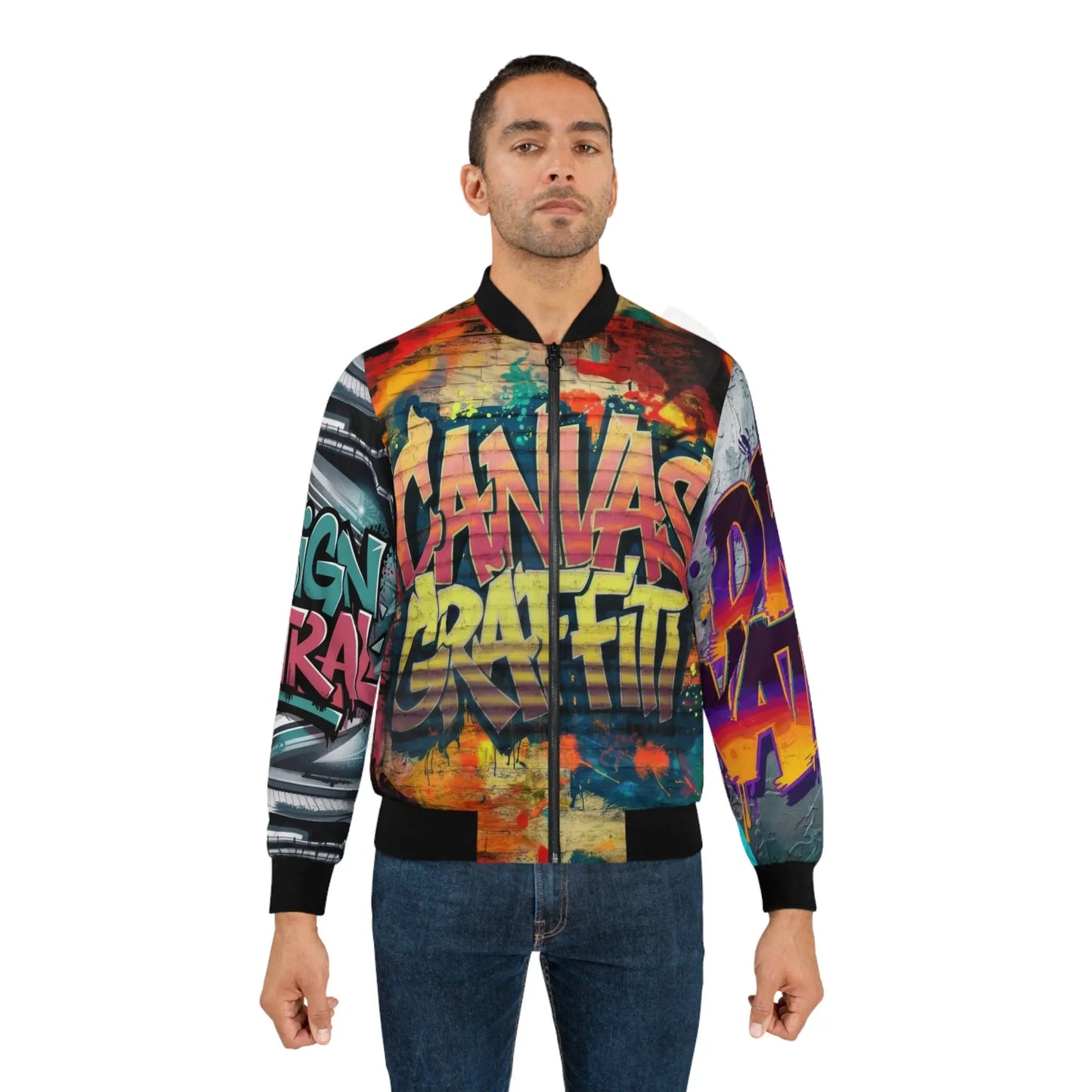 Men's Bomber Jacket (black)#2.