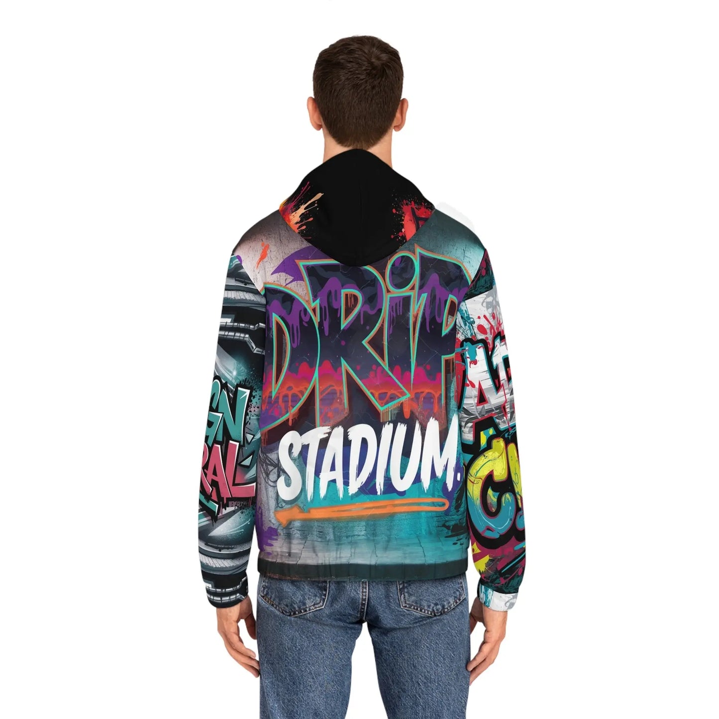 Men's Full-Zip Hoodie (black) Printify