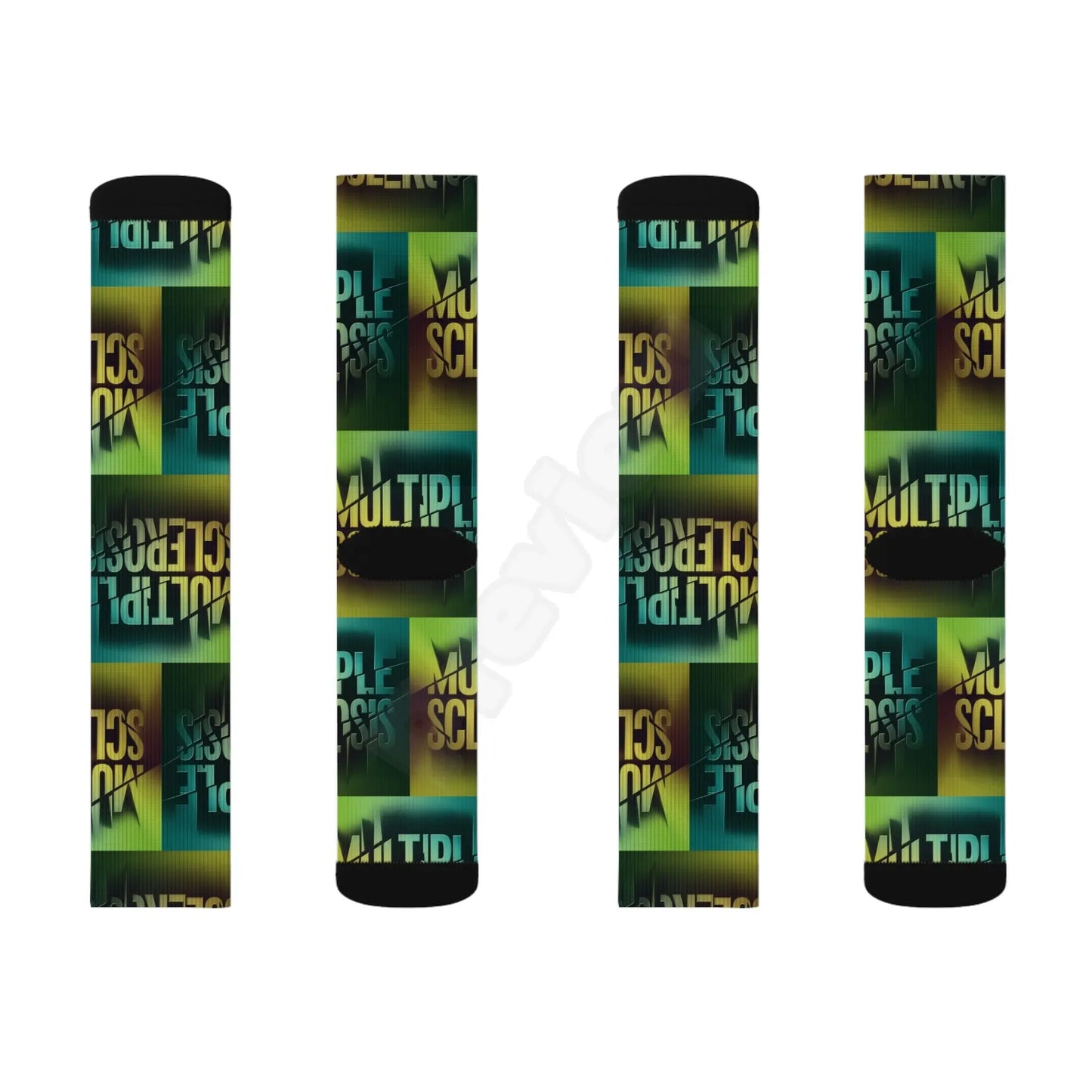 Multiple Sclerosis (MS) Sublimation Socks Printify