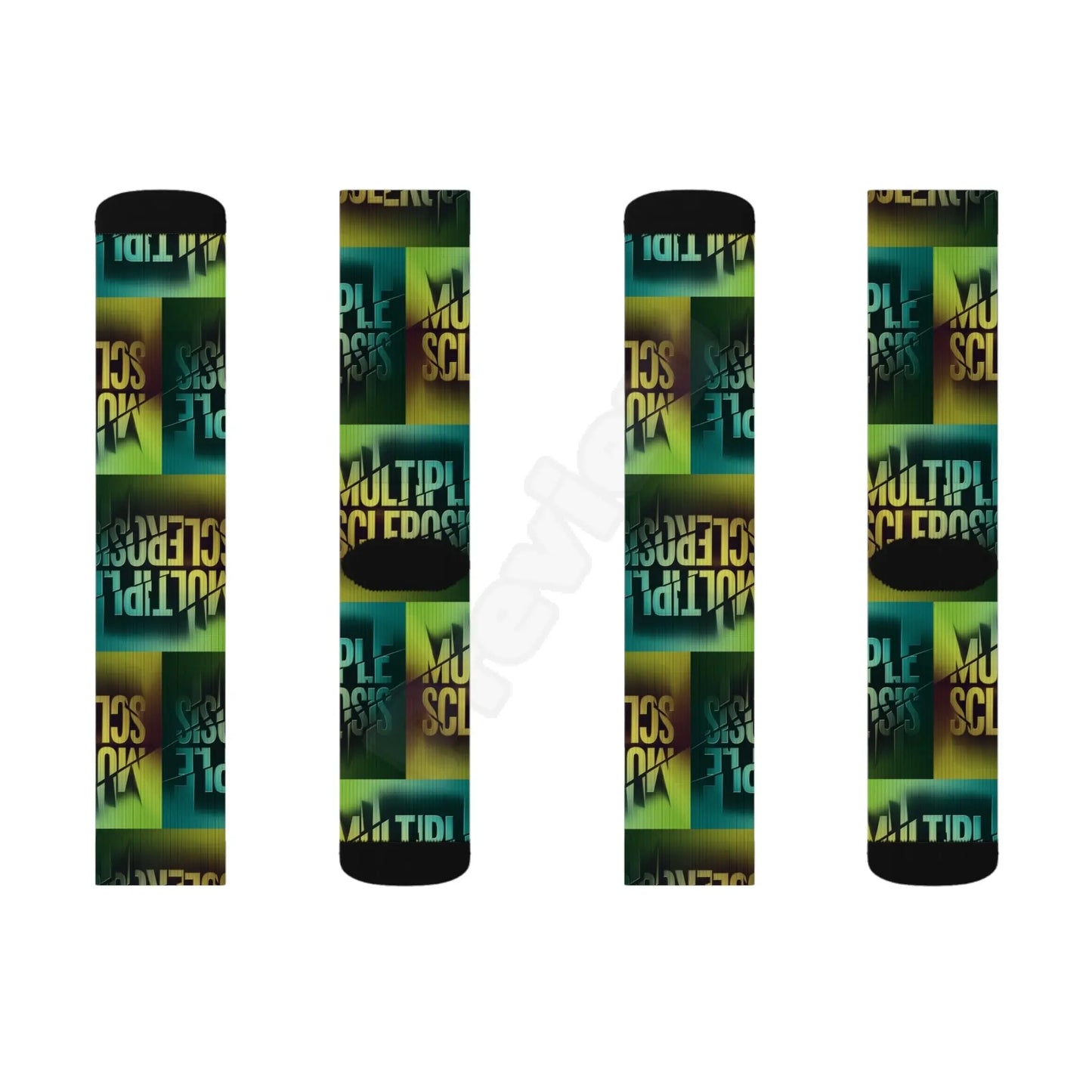 Multiple Sclerosis (MS) Sublimation Socks Printify
