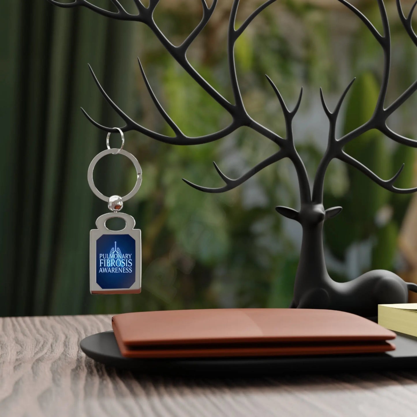 PULMONARY FIBROSIS key ring.