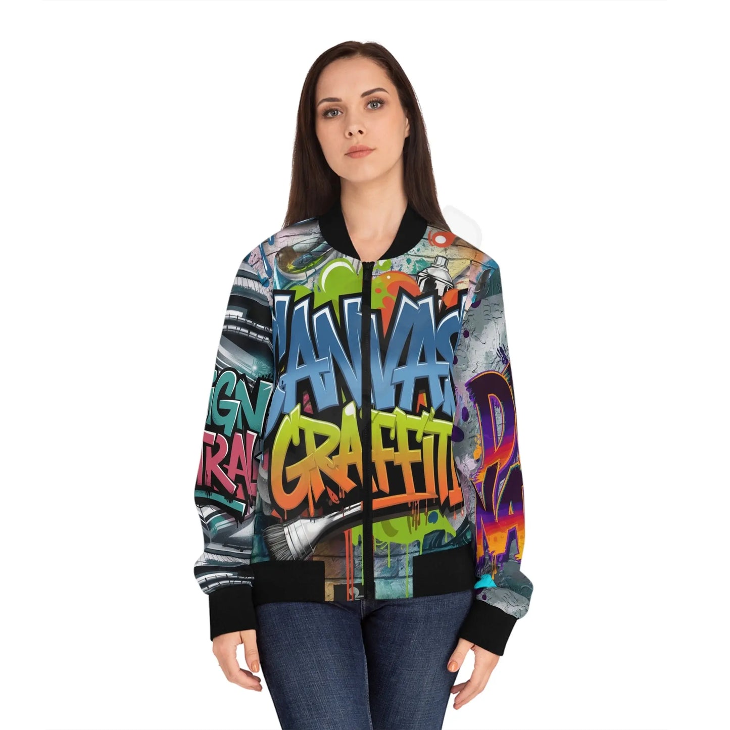 Women's Bomber Jacket (black).