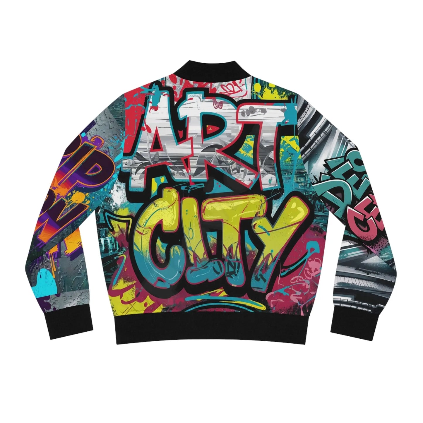 Women's Bomber Jacket (black)#2.