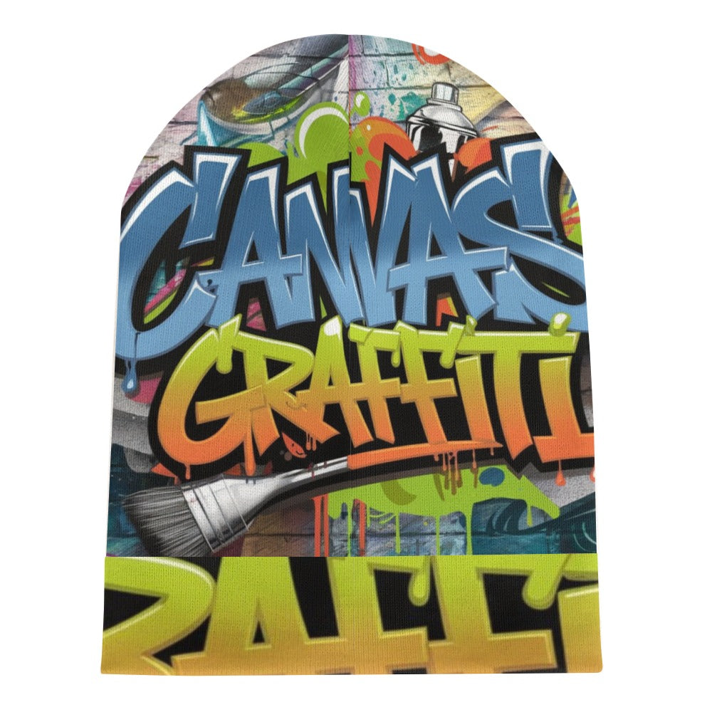Canvas Graffitti knitted hat Inkedjoy