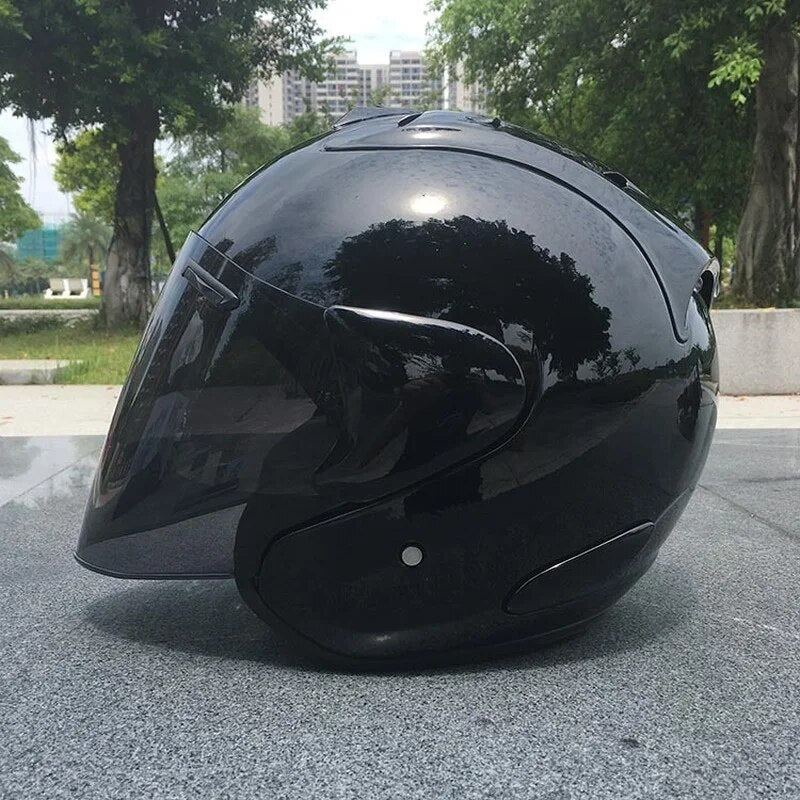 Motorcycle Half Helmet Canvas Graffitti