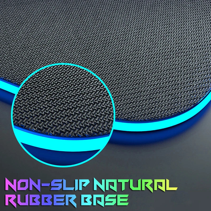 Luminous LED Lighting Mouse Pad Canvas Graffitti