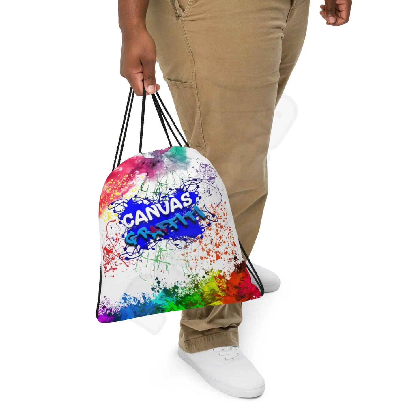 Drawstring bag 2Combine your love for vibrant prints and a sporty style with a cool drawstring bag. It's a must-have gym essential that can be worn as a backpack with drawstring cloCanvas GraffittiDrawstring bag 2