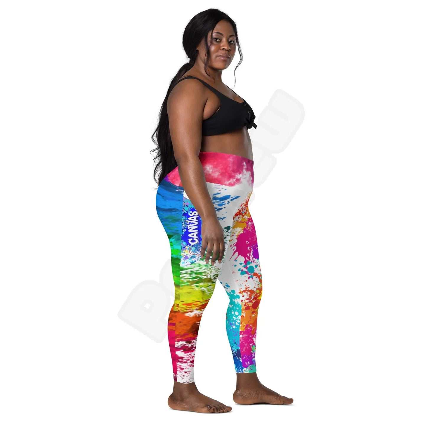 Leggings with pockets Canvas Graffitti