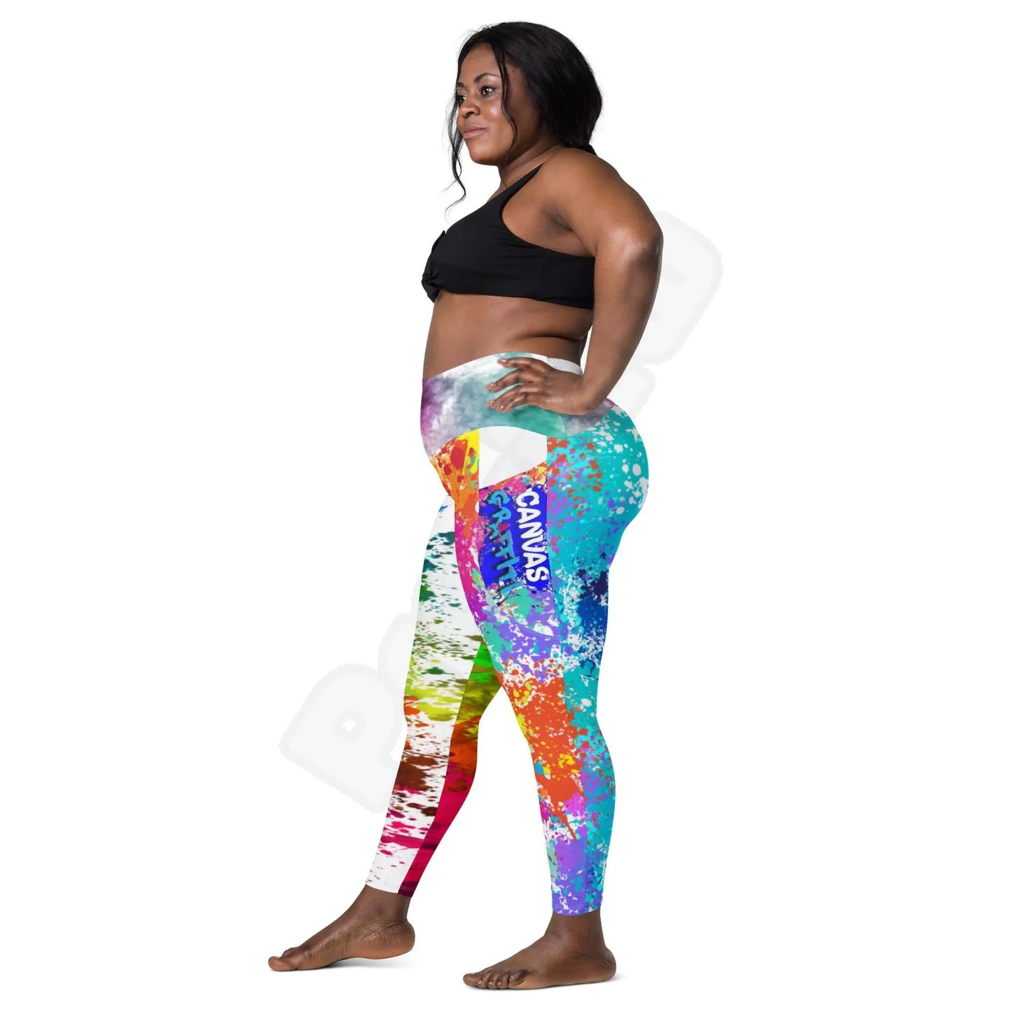 Leggings with pockets Canvas Graffitti