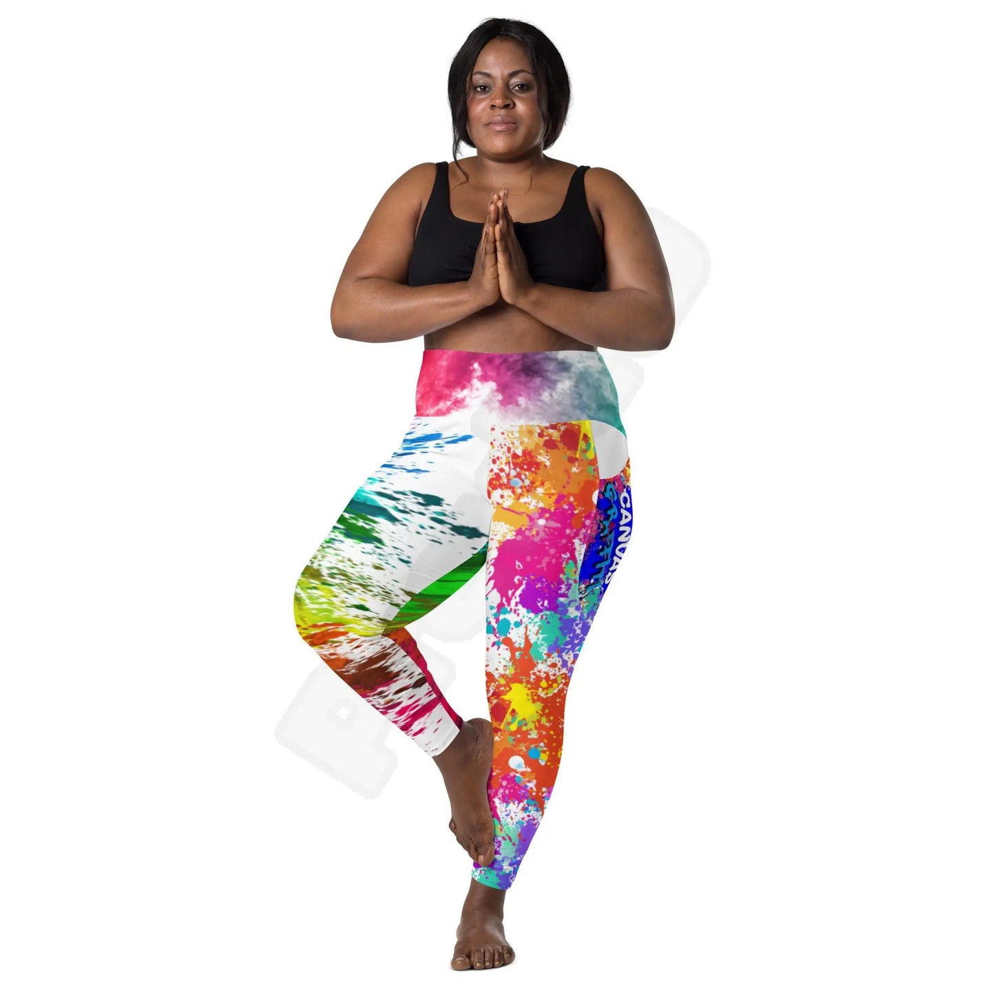 Leggings with pockets Canvas Graffitti
