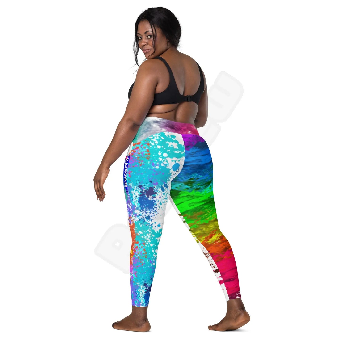 Leggings with pockets Canvas Graffitti