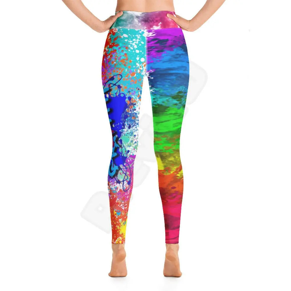 Yoga Leggings Canvas Graffitti