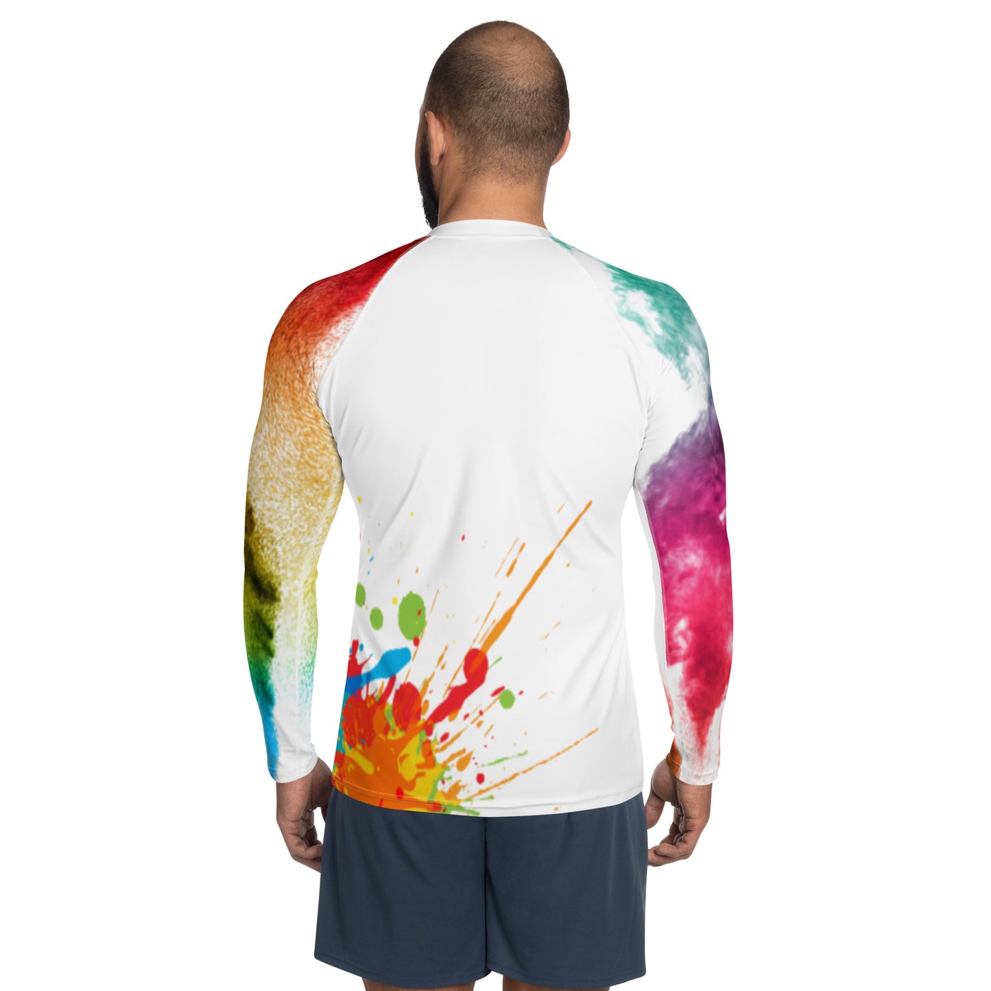 Men's Rash GuardDon’t let sunburn, wind, sand, or other elements ruin your day! This smooth and versatile long-sleeve rash guard will protect you while you have fun doing sports. ItCanvas GraffittiRash Guard