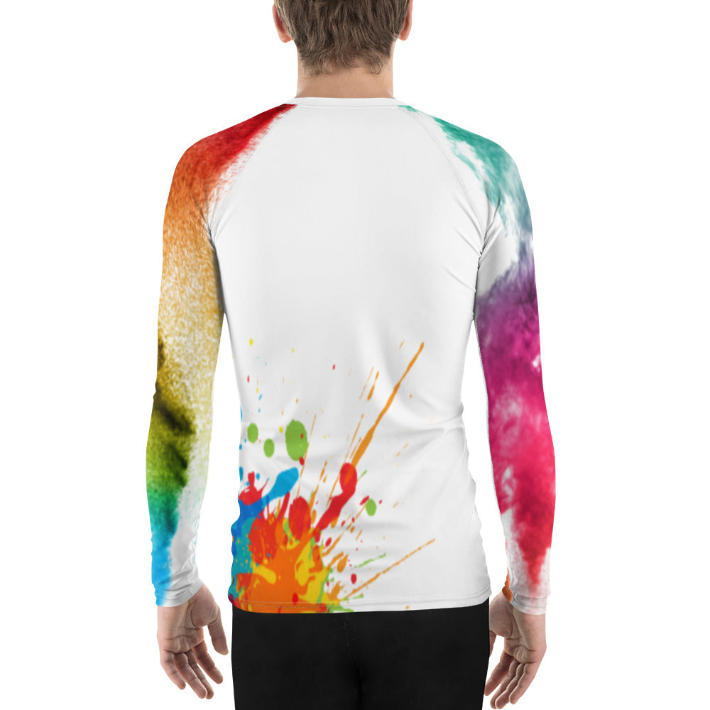 Men's Rash GuardDon’t let sunburn, wind, sand, or other elements ruin your day! This smooth and versatile long-sleeve rash guard will protect you while you have fun doing sports. ItCanvas GraffittiRash Guard