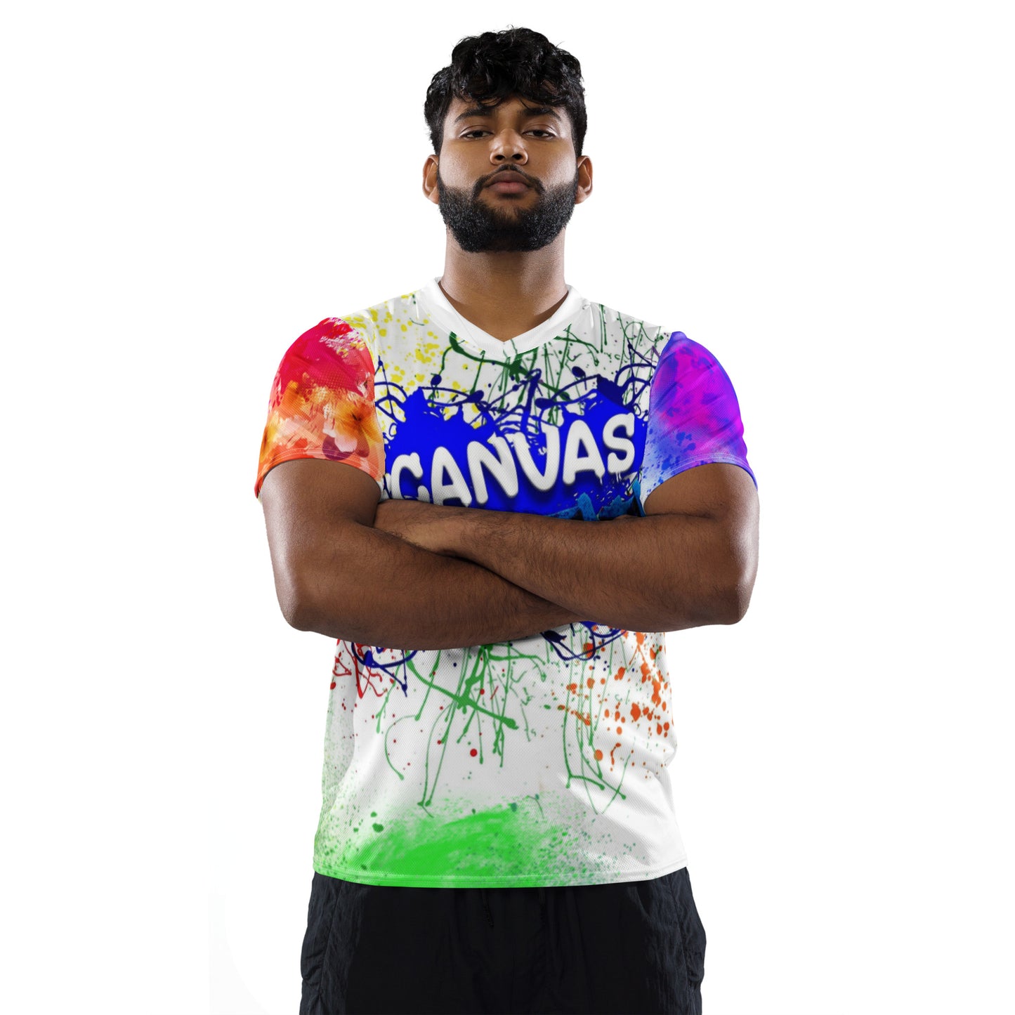 unisex sports jersey Canvas Graffitti